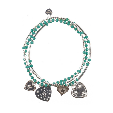 Bracelet Set Lugano Caribbean Turquoise