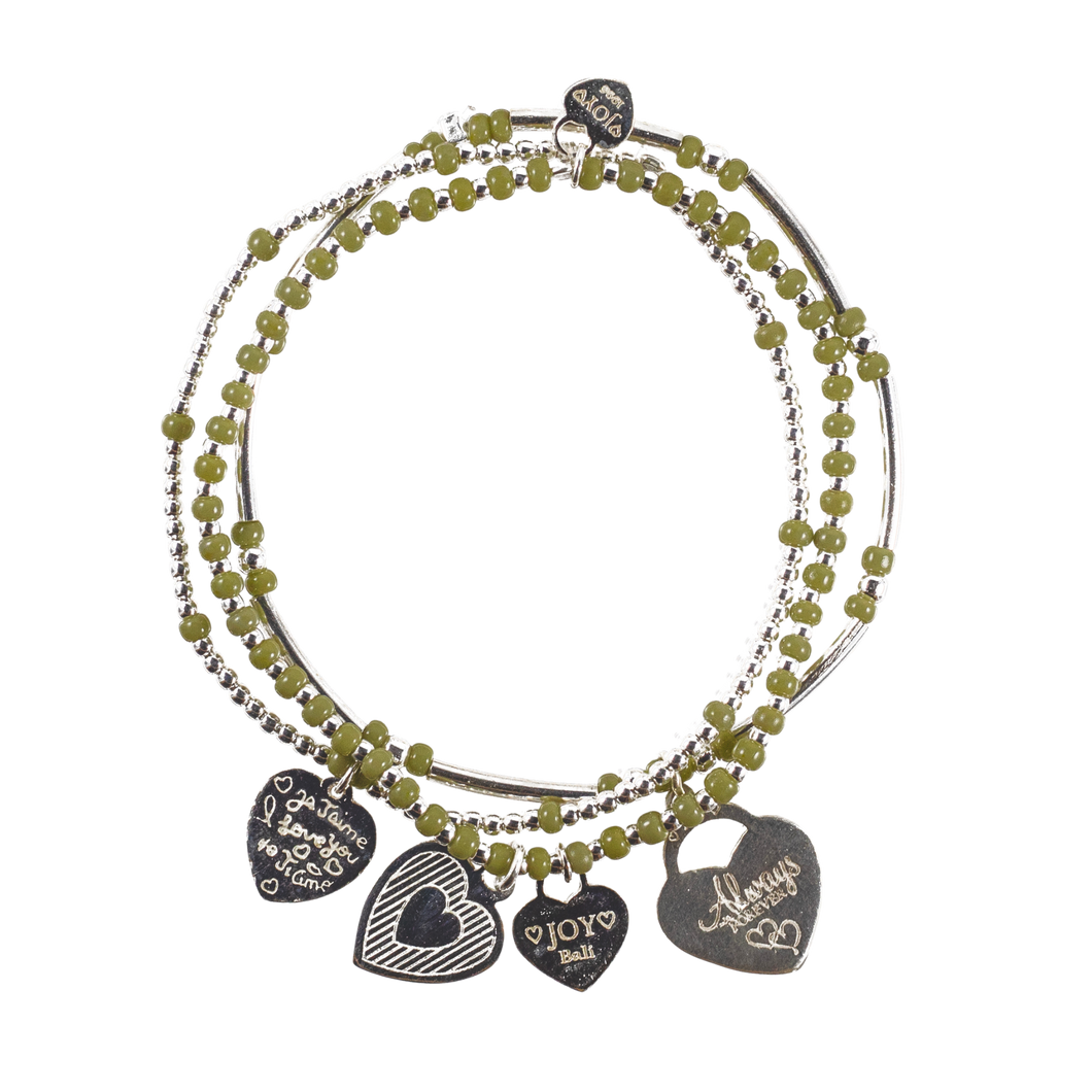 Bracelet Set Lugano Olive Green