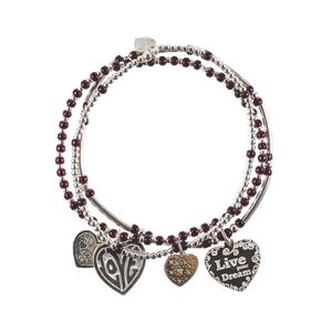 Bracelet Set Lugano Red Choc