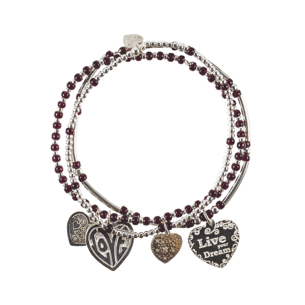 Bracelet Set Lugano Red Choc