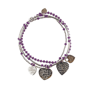 Bracelet Set Lugano Deep Purple