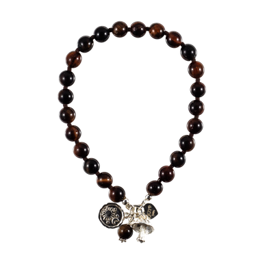 Bracelet Batu Bolong Chocolate Tiger Eye