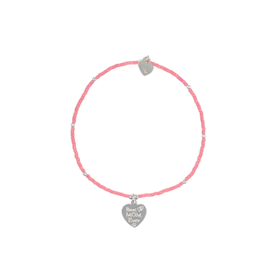 Bracelet Jamaica Best Mom Ever Soft Pink