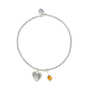Bracelet Stay Safe Berry Heart