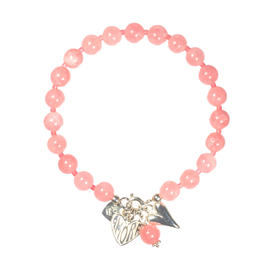 Bracelet Batu Bolong Soft Pink