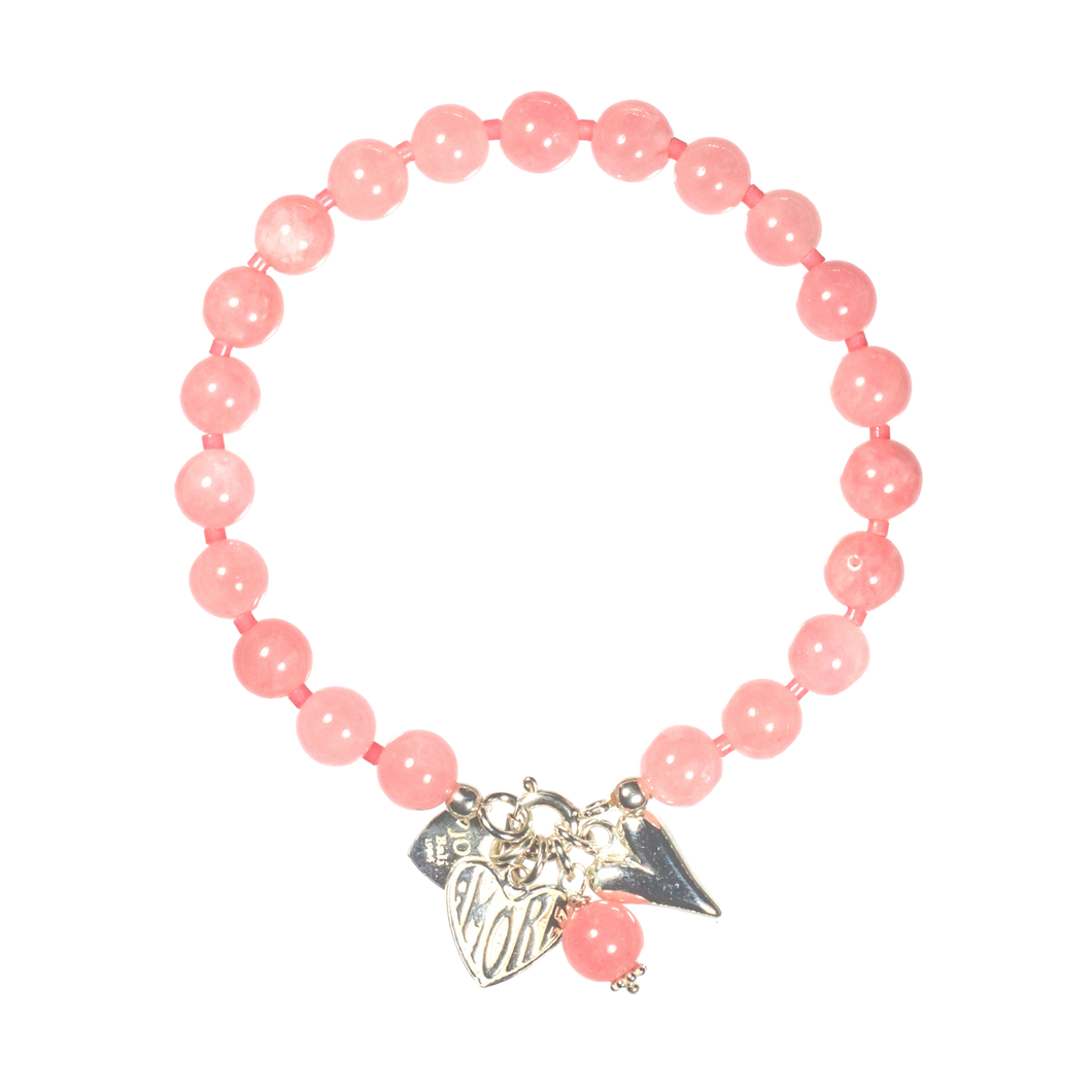 Bracelet Batu Bolong Soft Pink
