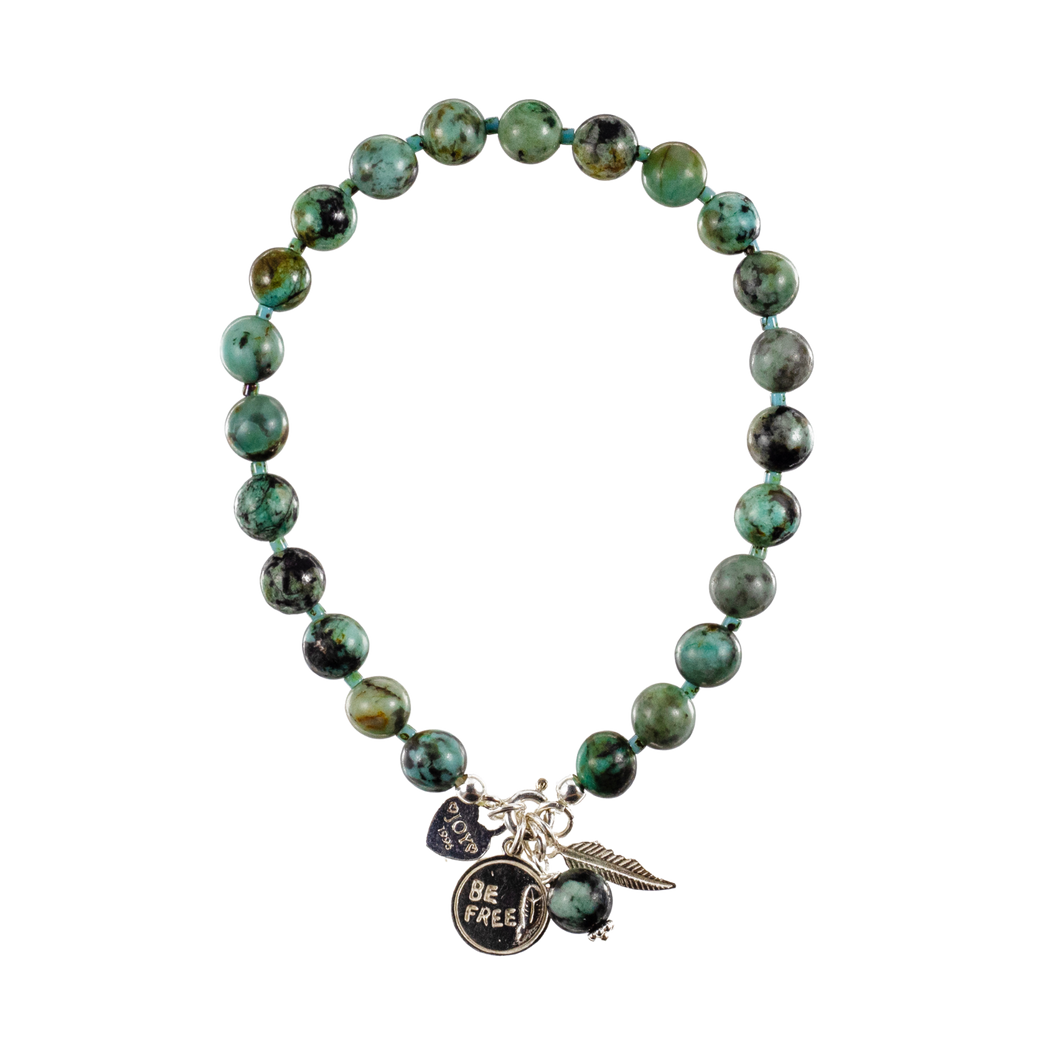 Bracelet Batu Bolong African Turquoise