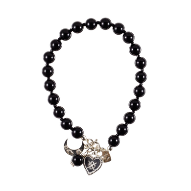 Bracelet Batu Bolong Black Agath