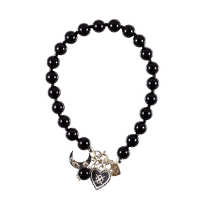 Bracelet Batu Bolong Black Agath