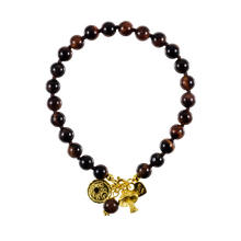 Bracelet Batu Bolong Chocolate Tiger Eye