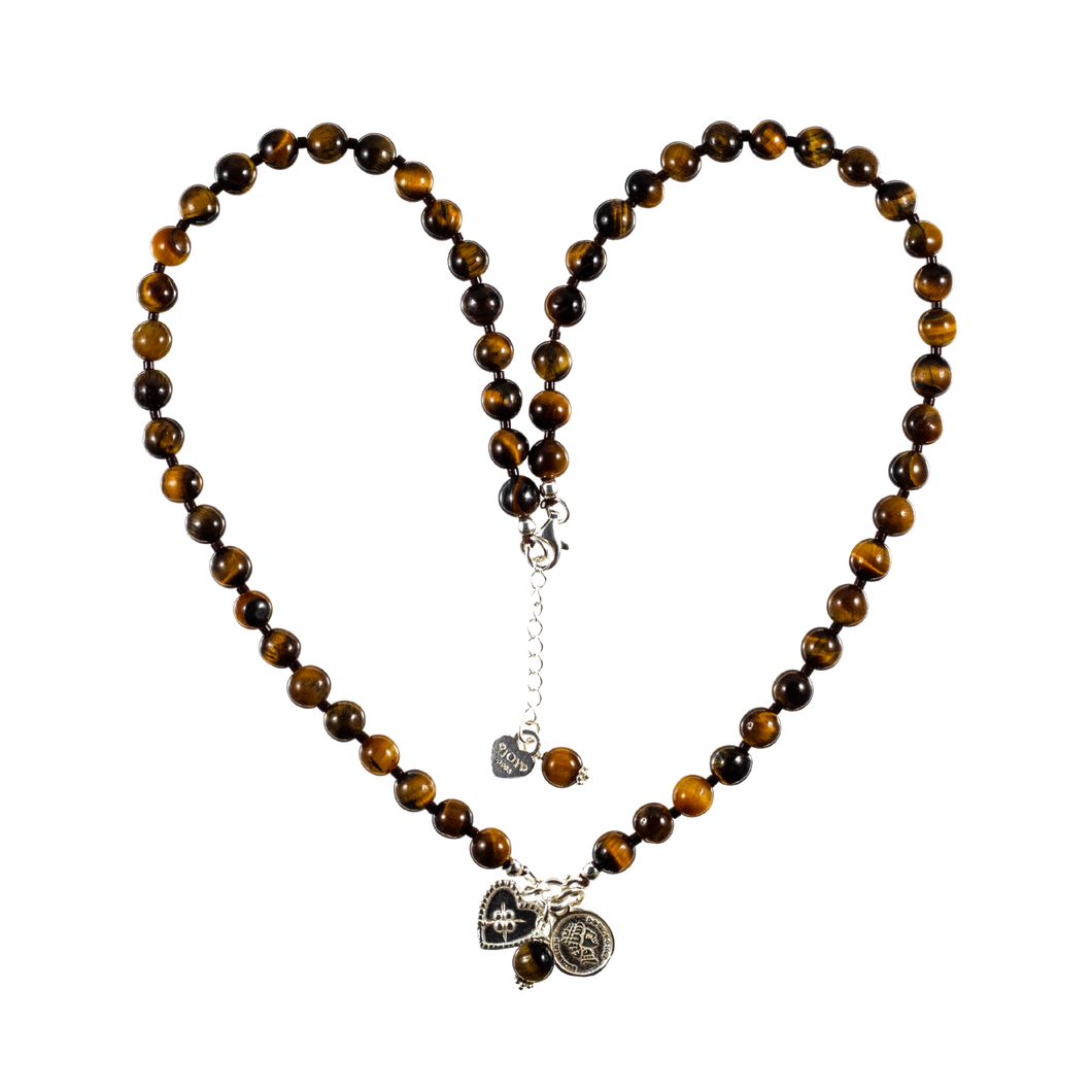 Necklace Batu Bolong Brown