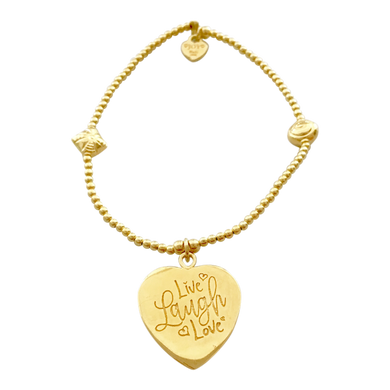 Bracelet Bamba Live Laugh Love Gold - Joy Jewellery Bali