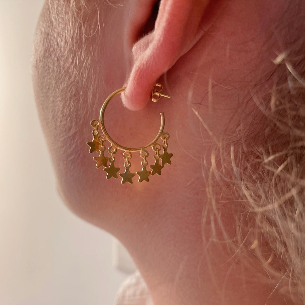 Earring 7 Stars Gold