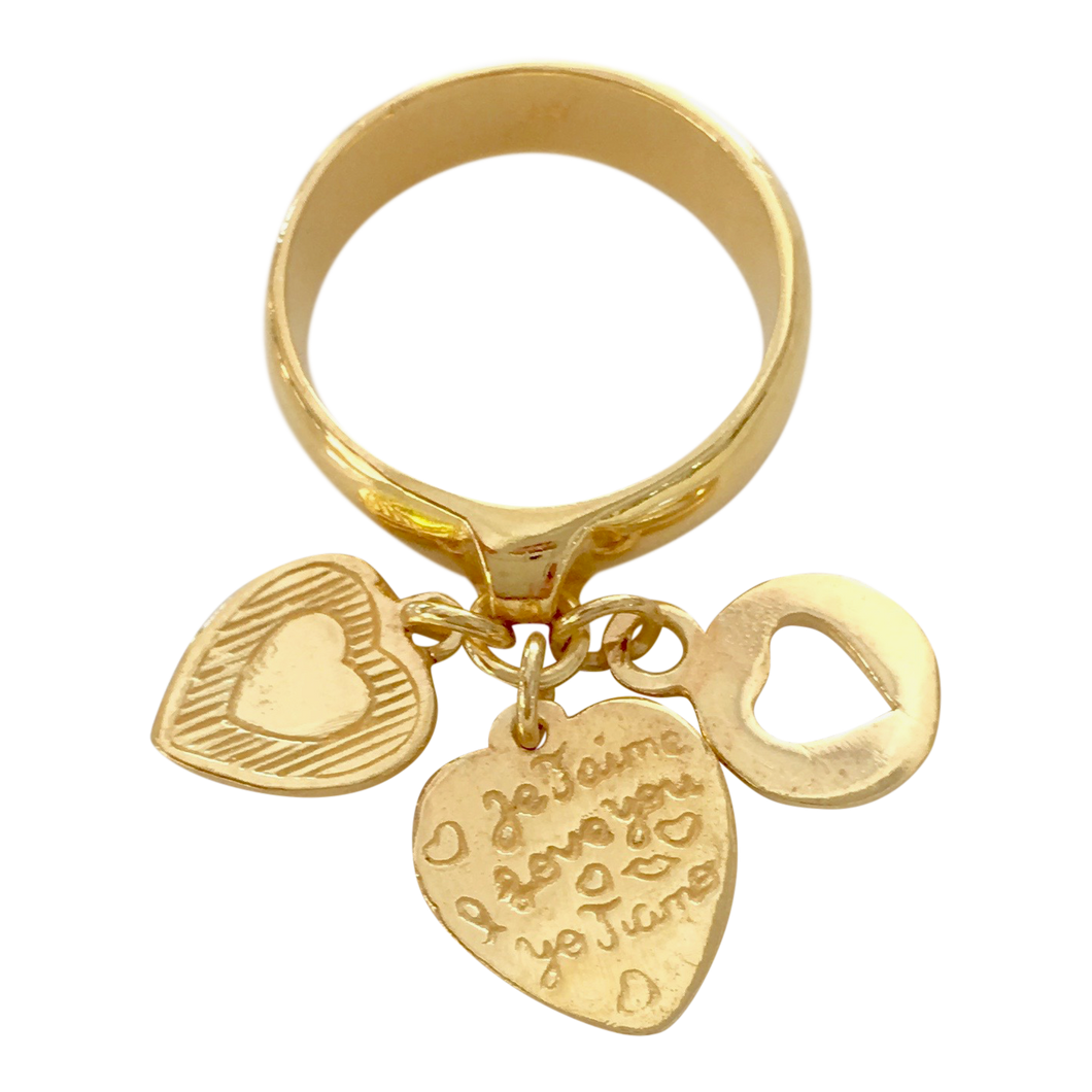 Ti amo heart on sale ring