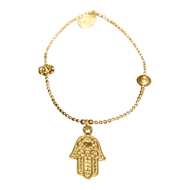 Bracelet Bamba Hamsa Gold - Joy Jewellery Bali