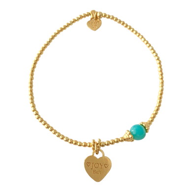 Bracelet Marlin Joy Amazonite Gold - Joy Jewellery Bali