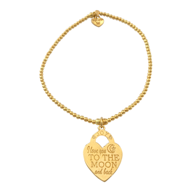 Bracelet Tiny Wishes To the Moon Gold - Joy Jewellery Bali