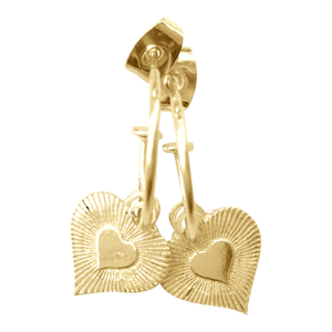 Earring Bonita Galaxy Heart Gold - Joy Jewellery Bali