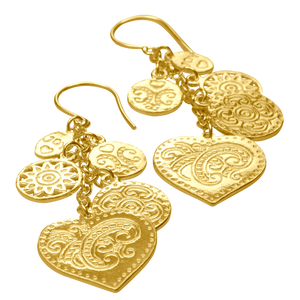 Earring Twirl Gold - Joy Jewellery Bali