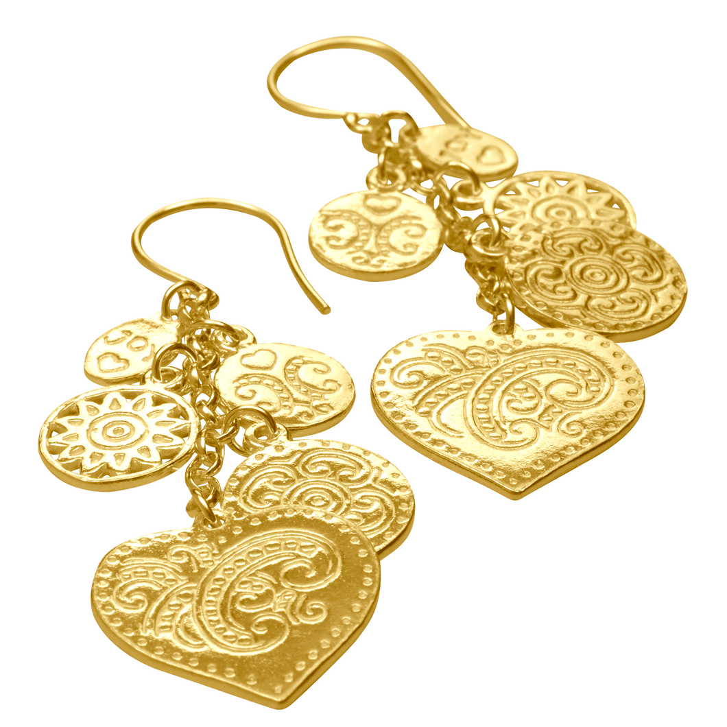 Earring Twirl Gold - Joy Jewellery Bali