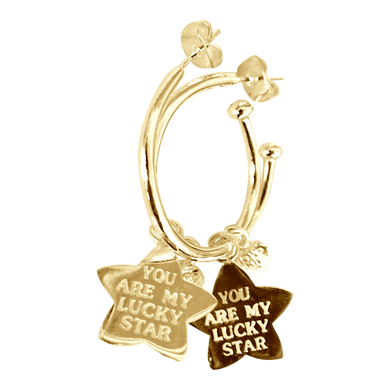 Earring Pipa Lucky Star Gold - Joy Jewellery Bali