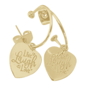 Earring Bonita Live Laugh Love Gold - Joy Jewellery Bali